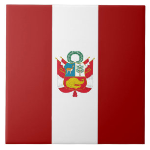 Peru flag tile