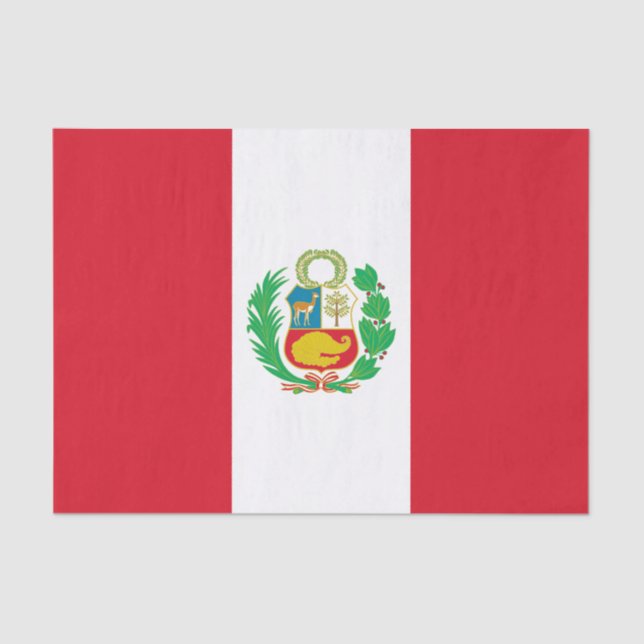Peru Flag Tissue Paper (Front)