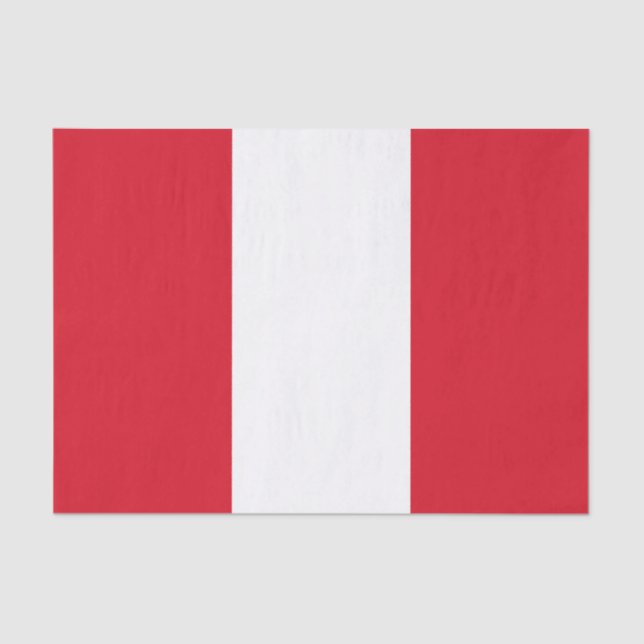 Peru Flag Tissue Paper (Front)