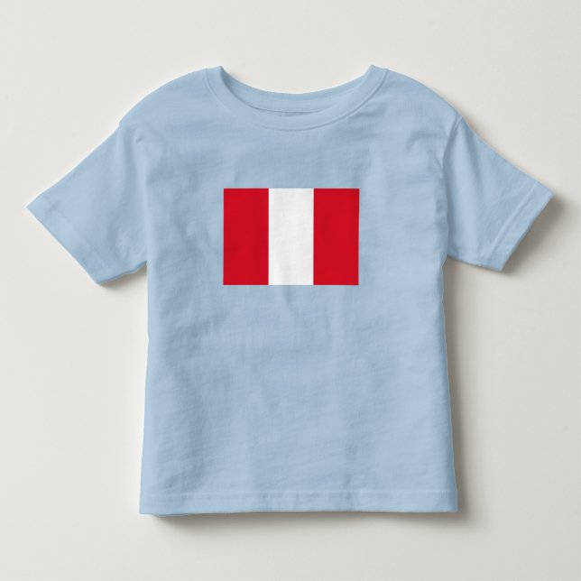 Peru Flag Toddler T-Shirt (Front)