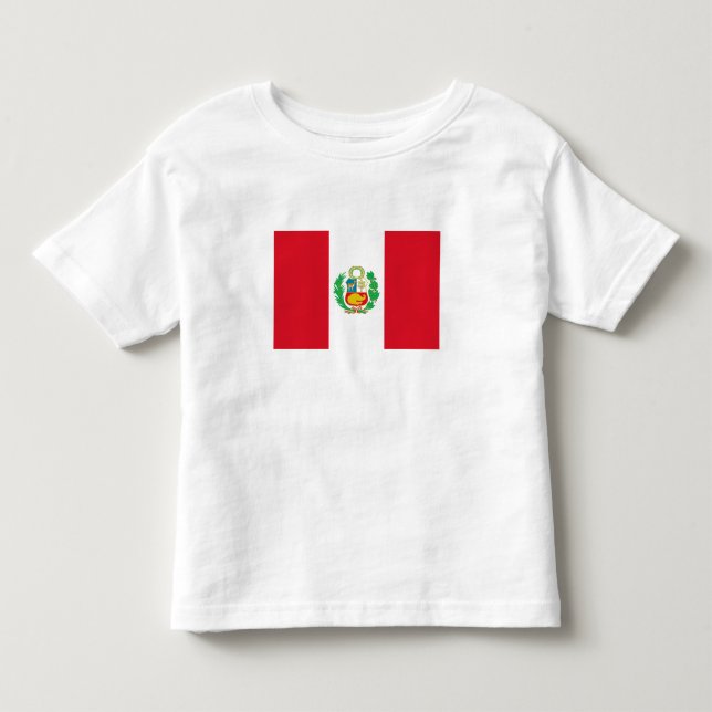 Peru Flag Toddler T-Shirt (Front)