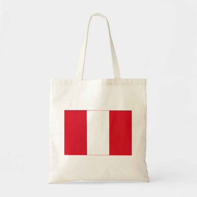 Peru Flag Tote Bag (Front)