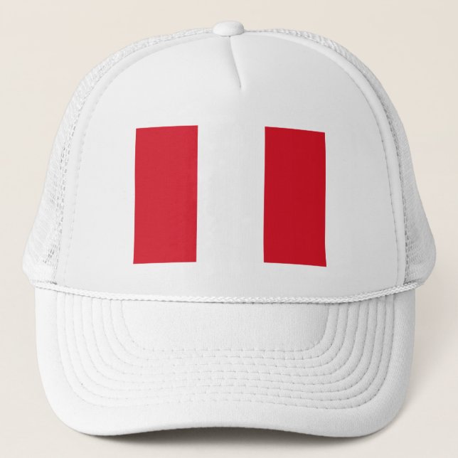Peru Flag Trucker Hat (Front)