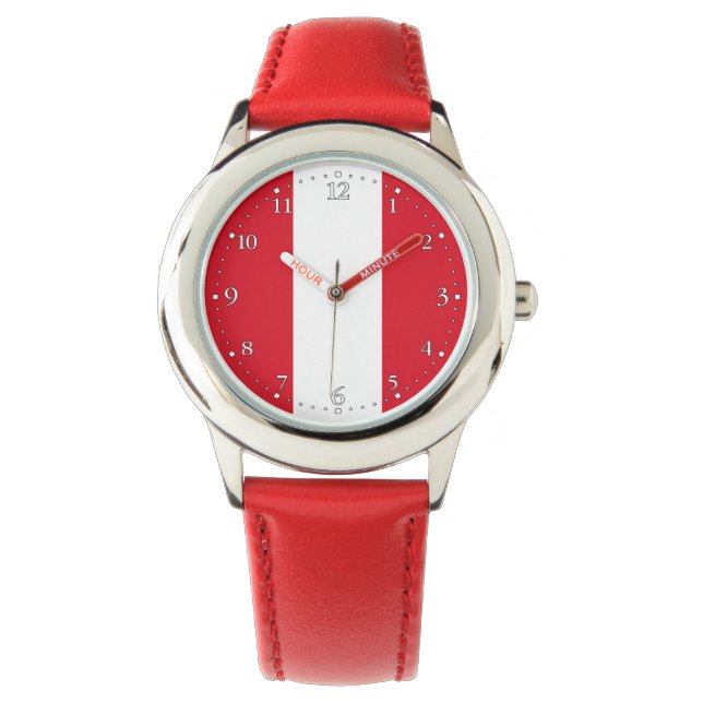 Peru Flag Watch (Front)