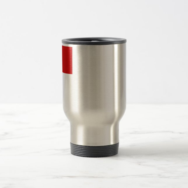 Peru Flag with Name Travel Mug (Center)