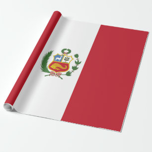 Peru flag wrapping paper