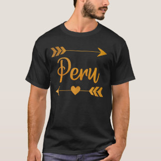 Peru In Indiana Funny City Home Roots Usa Women T-Shirt