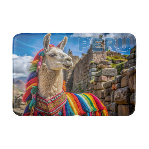 Peru Llama Bath Mat