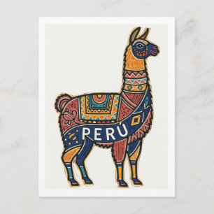 Peru Llama Postcard
