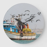 Peru, Los Organos. Fishing Boat In Los Organos