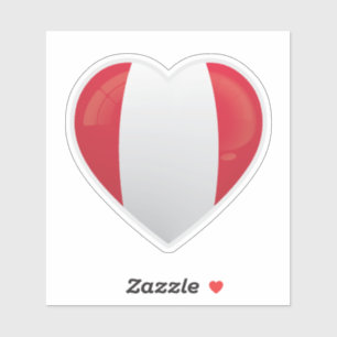Peru Love Icon Sticker