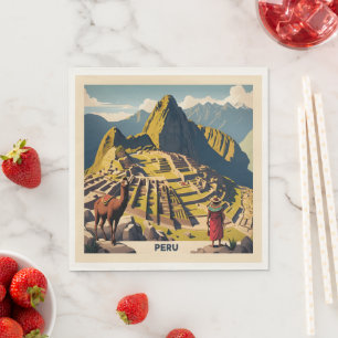 Peru Machu Picchu Napkin