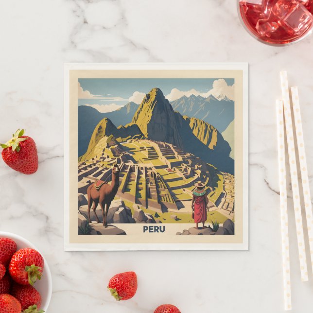Peru Machu Picchu Napkin (Insitu)