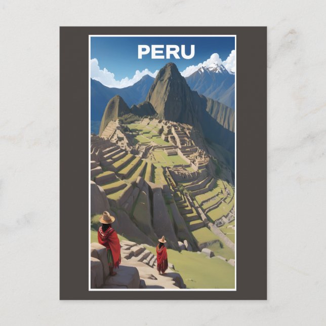 Peru Machu Picchu Postcard (Front)
