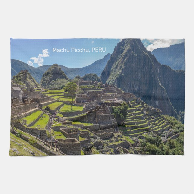 Peru Machu Picchu Tea Towel (Horizontal)