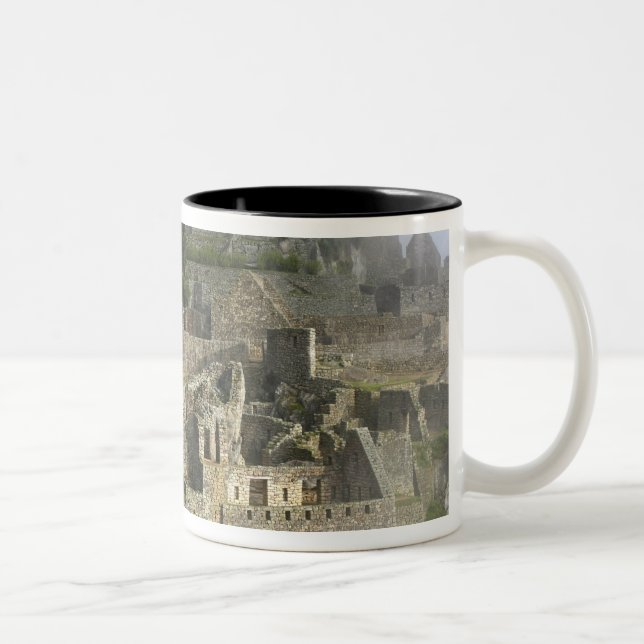 Peru, Machu Picchu. The ancient citadel of Two-Tone Coffee Mug (Right)