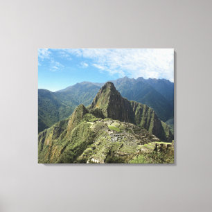 Peru, Machu Picchu, the ancient lost city of 3 Canvas Print
