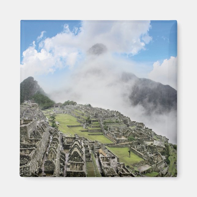 Peru, Machu Picchu, the ancient lost city of 4 Magnet (Front)