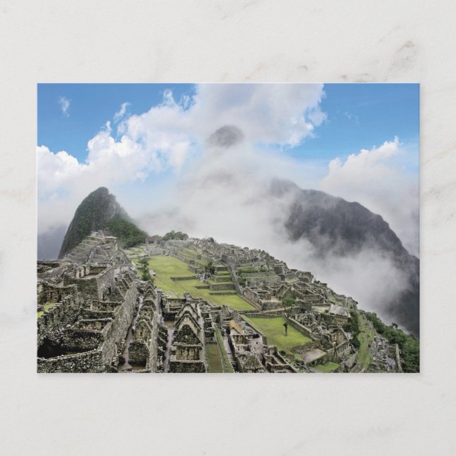 Peru, Machu Picchu, the ancient lost city of 4 Postcard (Front)