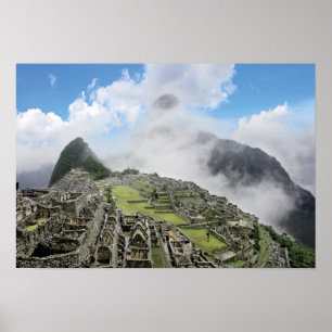 Peru, Machu Picchu, the ancient lost city of 4 Poster