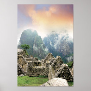 Peru, Machu Picchu, the ancient lost city of Poster