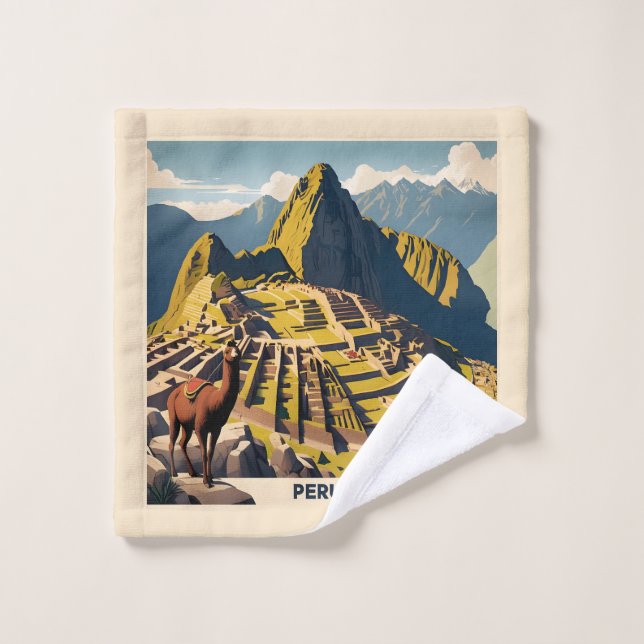 Peru Machu Picchu Wash Cloth (Wash Cloth)