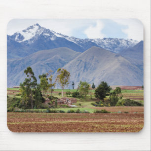Peru, Maras. Landscape Above The Sacred Valley Mouse Mat