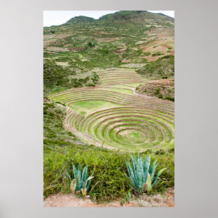 Peru, Moray. Moray Incan Agricultural Laboratory Poster