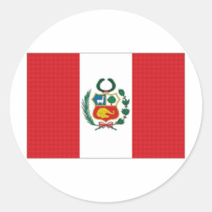 Peru National Flag Classic Round Sticker