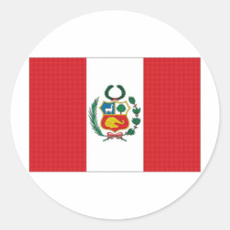 Peru National Flag Classic Round Sticker
