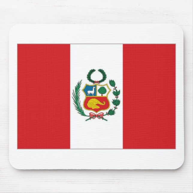 Peru National Flag Mouse Mat (Front)