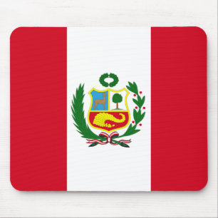 Peru National Flag Mouse Mat