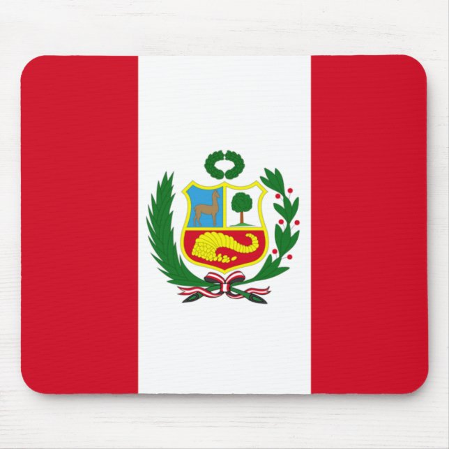 Peru National Flag Mouse Mat (Front)