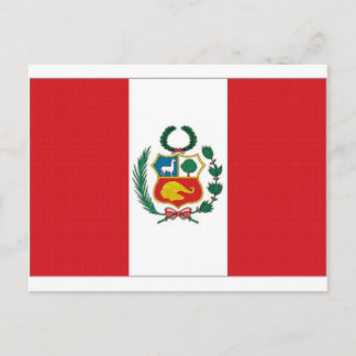 Peru National Flag Postcard