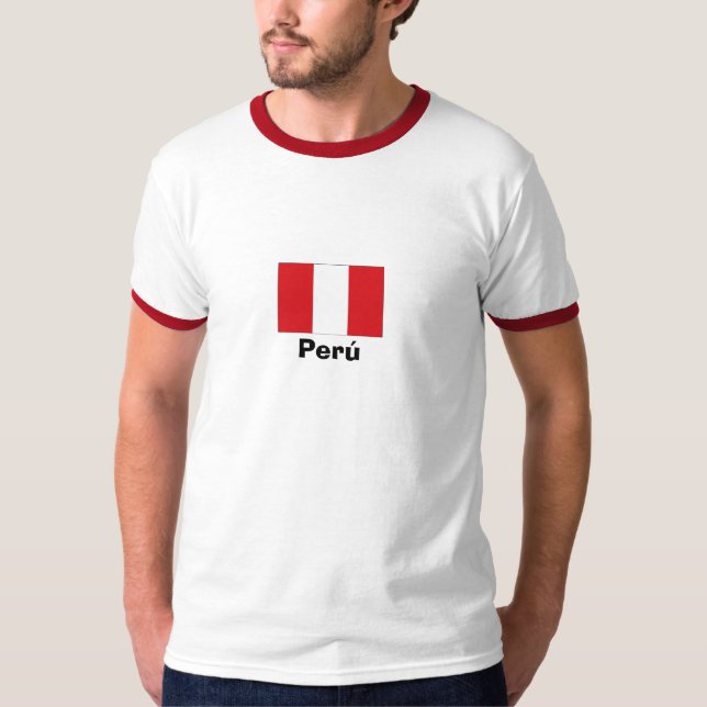 Perú National Flag T-Shirt (Front)