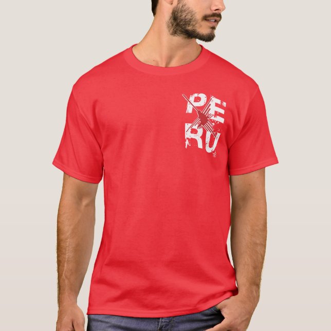 Peru Nazca - Map Departments / InKa1821 Label T-Shirt (Front)