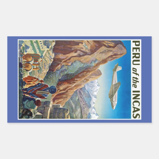 Peru of The Incas Rectangular Sticker (Front)