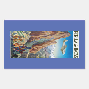 Peru of The Incas Rectangular Sticker
