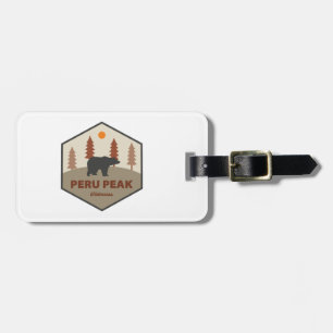 Peru Peak Wilderness Vermont Bear Luggage Tag