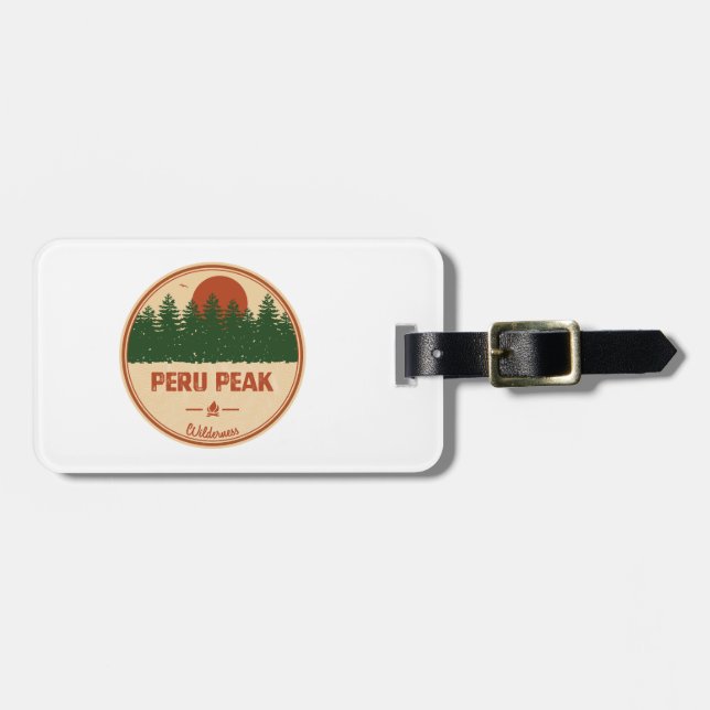 Peru Peak Wilderness Vermont Luggage Tag (Front Horizontal)