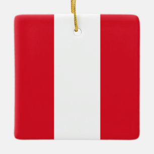 Peru (Peruvian) Flag  Ceramic Ornament