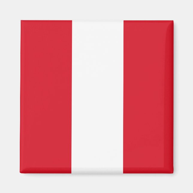 Peru (Peruvian)  Flag Magnet (Front)