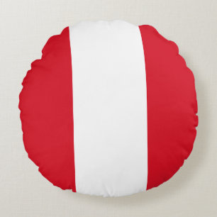 Peru (Peruvian)  Flag Round Cushion