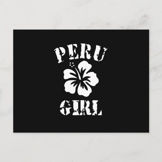 Peru Pink Girl Postcard (Front)