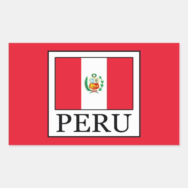 Peru Rectangular Sticker (Front)