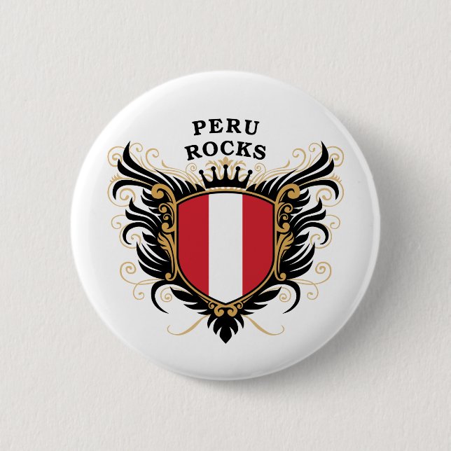 Peru Rocks 6 Cm Round Badge (Front)