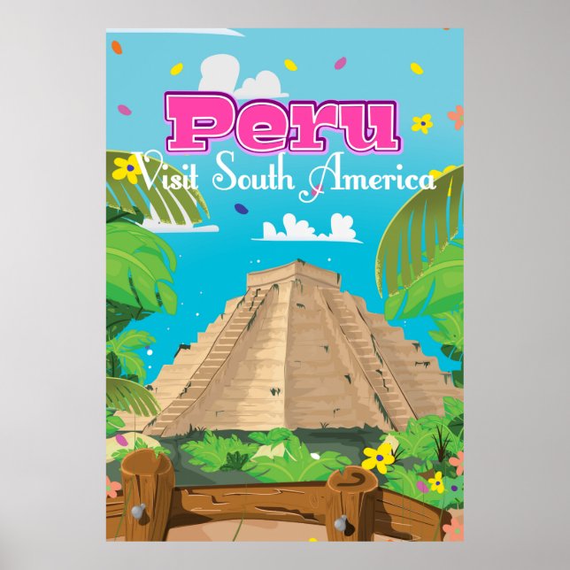 Peru Travel poster art. (Front)