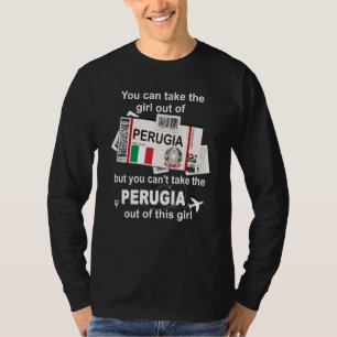 Perugia Boarding Pass Perugia Girl Perugia T-Shirt
