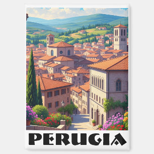 Perugia Italy Travel Magnet