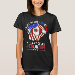 Peruvian American Foreign Country Peru Flag T-Shirt